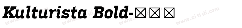 Kulturista Bold字体转换